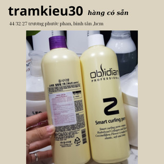 THUỐC UỐN TÓC 3D OBSIDIAN UỐN NÓNG VÀ UỐN LẠNH CHAI 500ML X 2