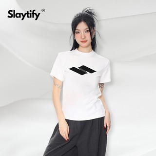 Áo babytee SLAYTIFY bản PREMIUM 100% cotton 260g in chữ logo