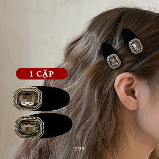 KẸP TÓC PHA LÊ CAO CẤP NHIỀU MÀU - MELY 908