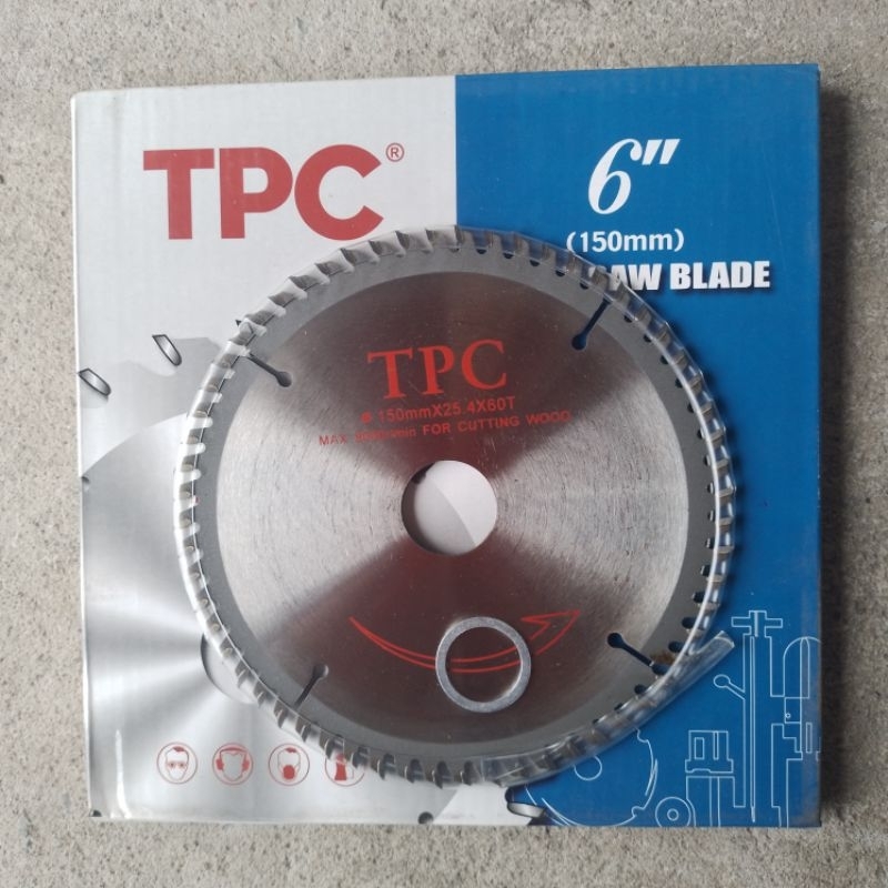 Lưỡi cắt gỗ 150mm TPC (150x25.4x60T)