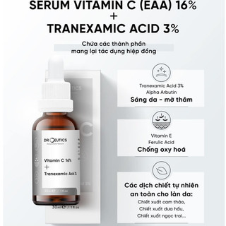 Tinh Chất DrCeutics Niacinamide B3, HA Basic, B5 Basic,TXA,ARB Cấp Ẩm Phục Hồi Da 30ml/100ml
