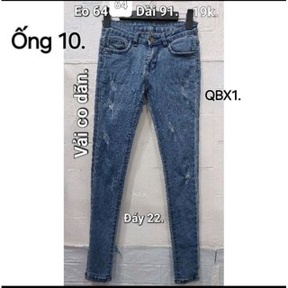 Quần jean nam eo 64cm, dài 91 và eo 62-64cm, dài 87cm.