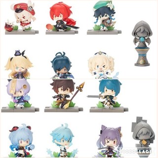 Mô hình chibi nhân vật Klee Babara Venti Fischl Diluc Kequing Paimon Qiqi Zhongli Genshin Impact