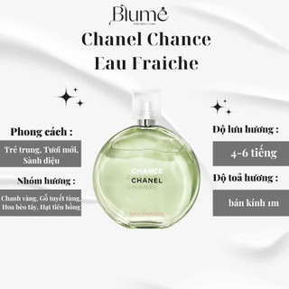 Nước hoa Nữ Chance Eau Fraiche mùi tươi mát, sành điệu
