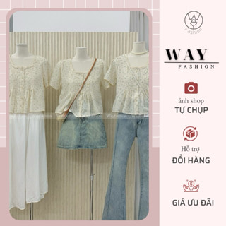 Áo baby doll thô hoa nhí dễ thương style hoa xinh xắn Wayfashion