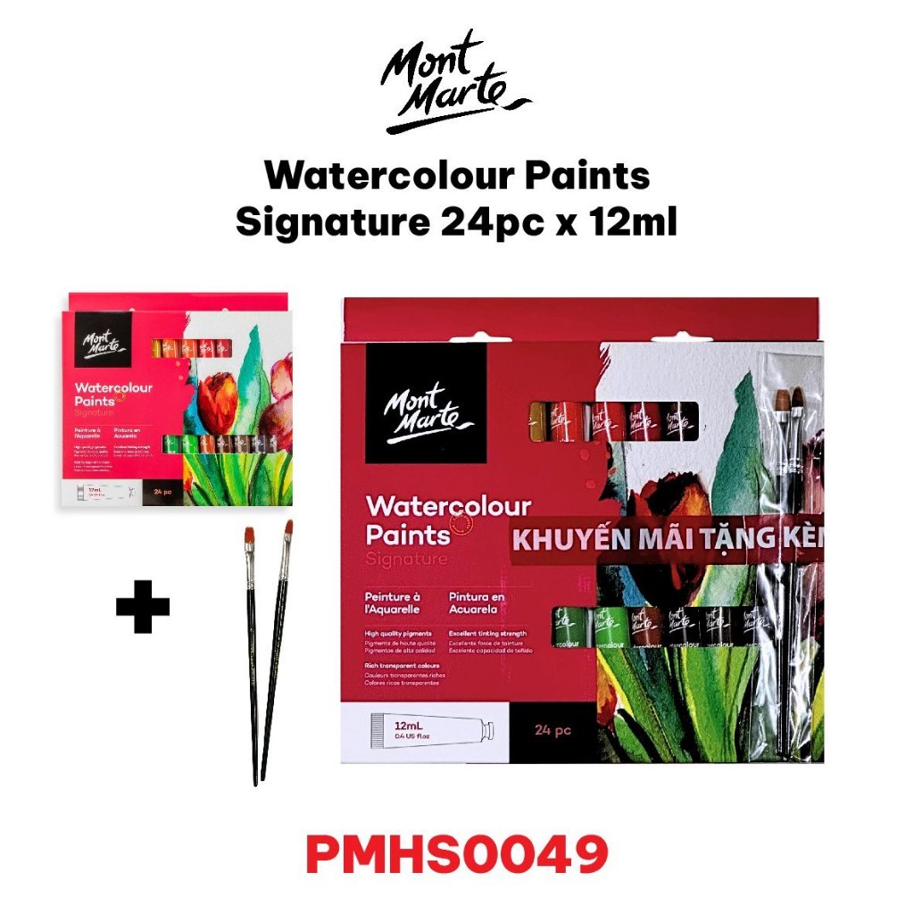 Màu nước mont marte 24pc 12ml