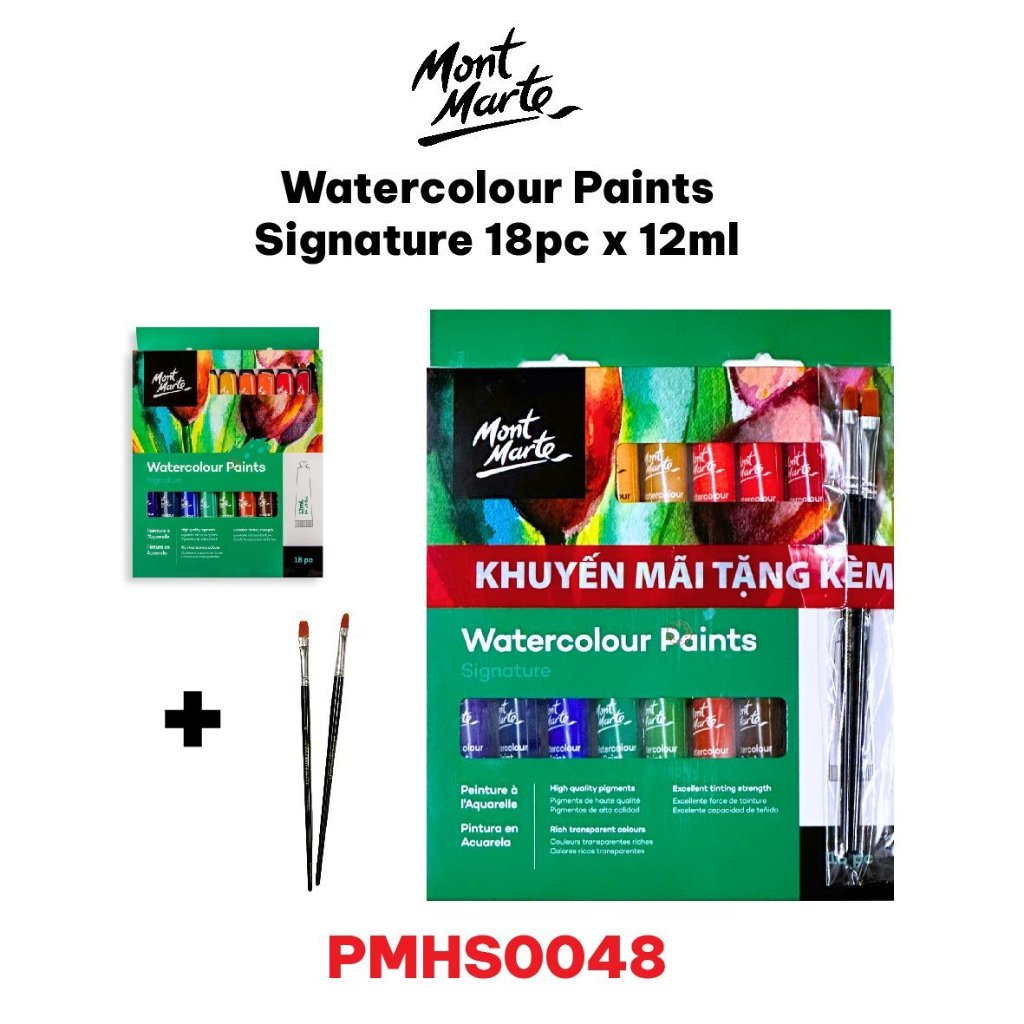 Màu nước Mont Marte 18pc 12ml