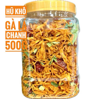 Hũ khô gà lá chanh dai 500g