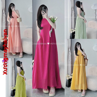 Váy yếm đũi hở lưng maxi