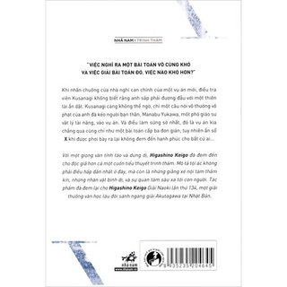Sách - Phía Sau Nghi Can X