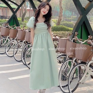 Đầm đi chơi - đầm maxi tay phồng tn74