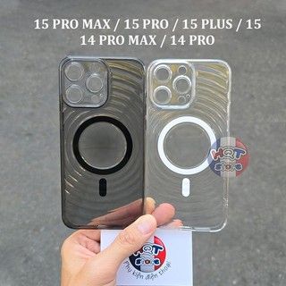 Ốp lưng nhựa cứng trong PC Spiral MS IP 15 Pro Max / 15 Pro / 15 Plus / 15  / 14 Pro Max / 14 Pro