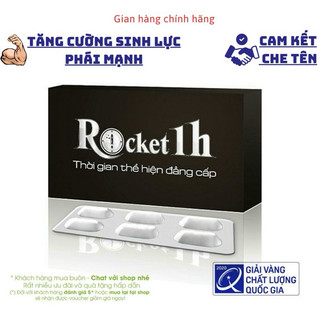 Có Che Tên SP Rocket 1h - Hộp 6 Viên - Bổ Thận Tráng Dương, Tăng cường Sinh Lý Nam [Chính Hãng]