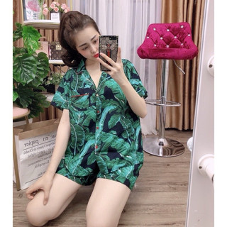 Bộ pijama bigsize ngắn kate thái cao cấp