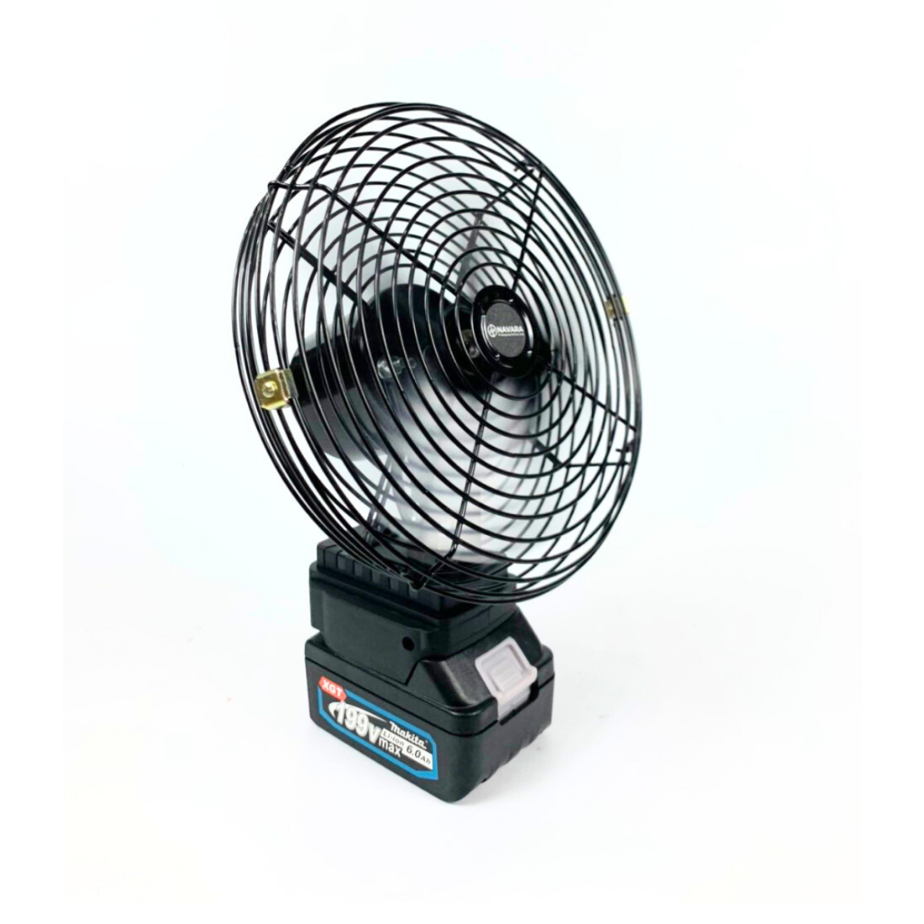 Quạt chạy pin Makita 8 inch, quạt 1 cấp độ gió siêu bền, sài chung pin Makita 14,4v - 21v