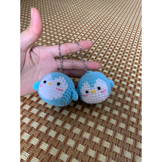 Móc khoá chim cánh cụt len