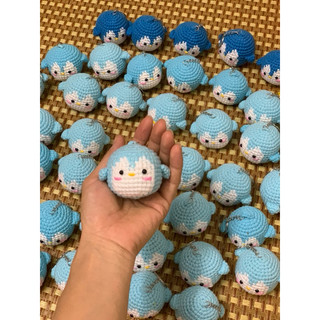 móc khoá chim cánh cụt len
