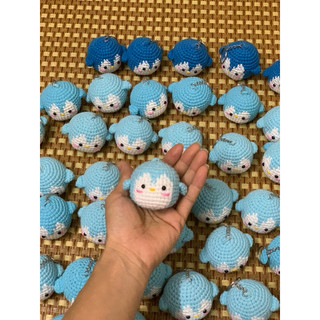 móc khoá chim cánh cụt len