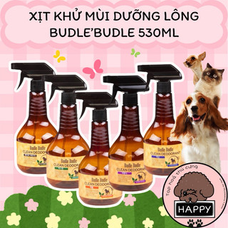 HOẢ TỐC | [5 Mùi] Nước hoa xịt dưỡng lông kháng khuẩn và khử mùi Budle'Budle 530ml cho chó mèo - Tạp Hóa Thú Cưng Happy