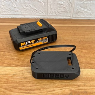 Đế lấy nguồn từ pin Tolsen 20v 3D