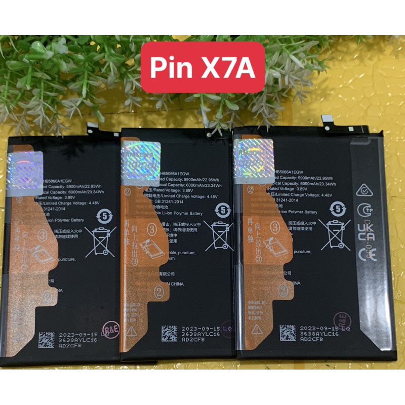 Pin điện thoại thay thế Huawei Honor X7A / Pin Huawei Honor X7A zin mới