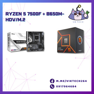 Combo: B650M HDV/M.2 + Ryzen 5 7500F