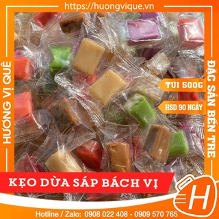 Kẹo Dừa Sáp Bách Vị - Túi 400g - Đặc Sản Xứ Dừa Bến Tre