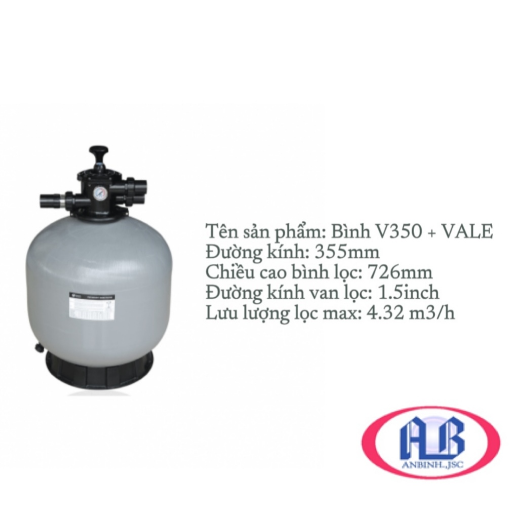 BÌNH LỌC CÁT EMAUX V350 - V450 CHÍNH HÃNG BẢO HÀNH 12 THÁNG
