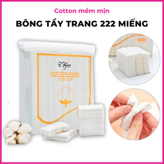 Bông Tẩy trang 3 lớp cotton 222 miếng/túi