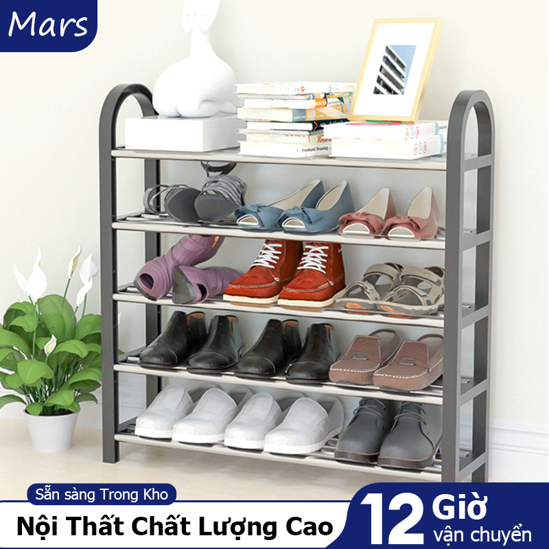 MARS Kệ Để Giày Đơn Giản,Phòng ngủ/ký túc xá Giá để giày đa năng kệ 3~5 tầng, Bền đẹp và có thể tháo rời Dễ Lắp đặt