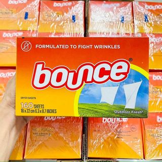 Giấy thơm dùng cho máy sấy, ướp quần áo Bounce xuất xứ Mỹ 160 tờ