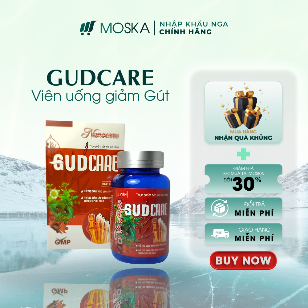 Viên Uống GUDCARE Hỗ Trợ Giảm Các Biểu Hiện, Giảm Đau Do Gud 60 viên| Moska Shop