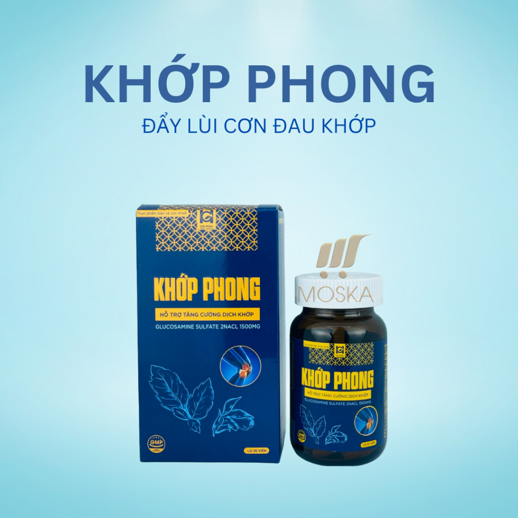 Viên Uống Hỗ Trợ Giảm Đau Xương Khớp, Đau Vai Gáy Thoát Vị Đĩa Đệm Khớp Phong 30 viên| Moska Shop
