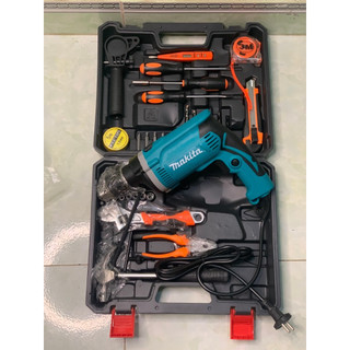  Bộ Máy Khoan Bê Tông Makita_1630 ruột đồng 100 %,Máy Khoan Điện cầm Tay 2 Chế Độ Kèm Hộp Đồ Nghề Sửa Chữa đa năng 