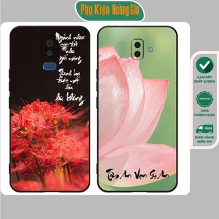 Ốp lưng Samsung J6 2018 / Samsung J6 Plus / J6+ / Samsung J8 tpu bảo vệ camera in hình tranh chữ thư pháp