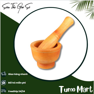 【Bán sỉ   Bộ Chày cối gỗ - chất gỗ dày cao cấp tiện dụng CCG01 【pcsg 