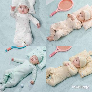 Bộ body cho bé CHAANG sơ sinh dài tay cúc giữa bé trai và bé gái