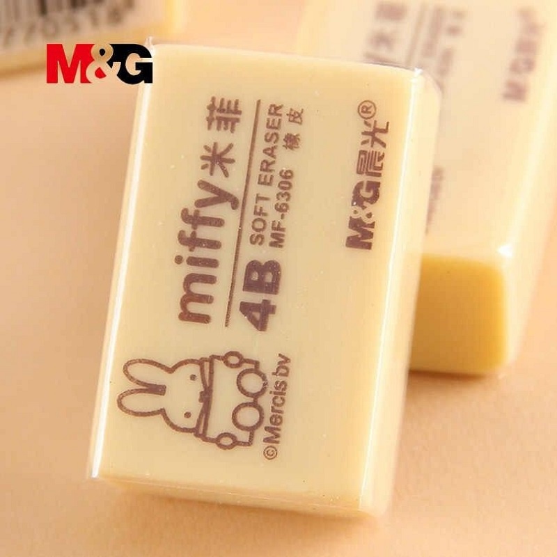Tẩy vàng 4B M&G MF-6306 / MF-6305 / Gôm tẩy Miffy 6306 / 6305 sạch chì không bụi