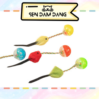 Đồ chơi bóng nhựa leng keng cho mèo