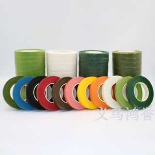 Sỉ cây 12cuộn băng dính sáp cuốn cành hoa giả,hoa kẽm nhung