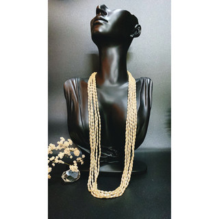 Vòng cổ trai gạo nhân tạo secondhand trang sức si phụ kiện si nhật bản bou jewelry vintage mã vc444