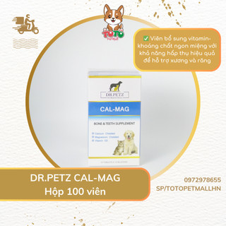 Dr.petz cal-mag cải thiện và phục hồi chức năng xương, răng cho chó mèo