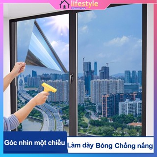 Giấy decal dán kính chống nắng nóng UV , phim cách nhiệt cửa sổ phản quang cho cửa kính chống nhìn trộmcó sẵn keo