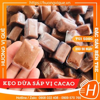 Kẹo Dừa Sáp Vị CaCao - Túi 500g - Đặc Sản Bến Tre