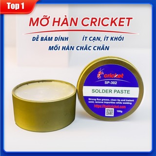Mỡ hàn cricket 100gr - trợ hàn siêu bám dính, ít khói, ít cặn, không mùi, an toàn sức khỏe