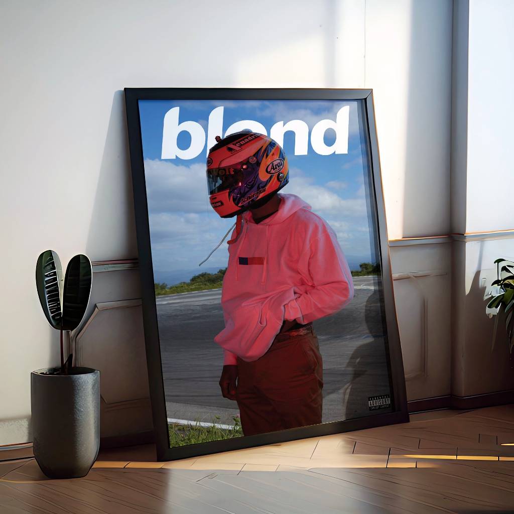 Poster Dán Tường Frank Ocean Blond Decor Phòng, Áp Phích Album Hiphop Trang Trí Phòng Ngủ