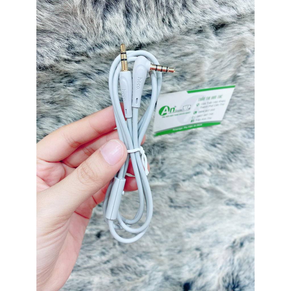 Cáp Kết Nối Audio 3.5 Hoco UPA15 - Kèm Mic Đàm Thoại dây dài 1m (An Store)