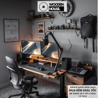 Kệ để máy tính để bàn wooden house