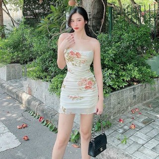Đầm lứoi hoa 2 lớp sịn d