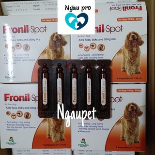 Fronil Spot Nhỏ Gáy Phòng Trị Rận Bọ Chét, Ve cho chó Ngaupet
